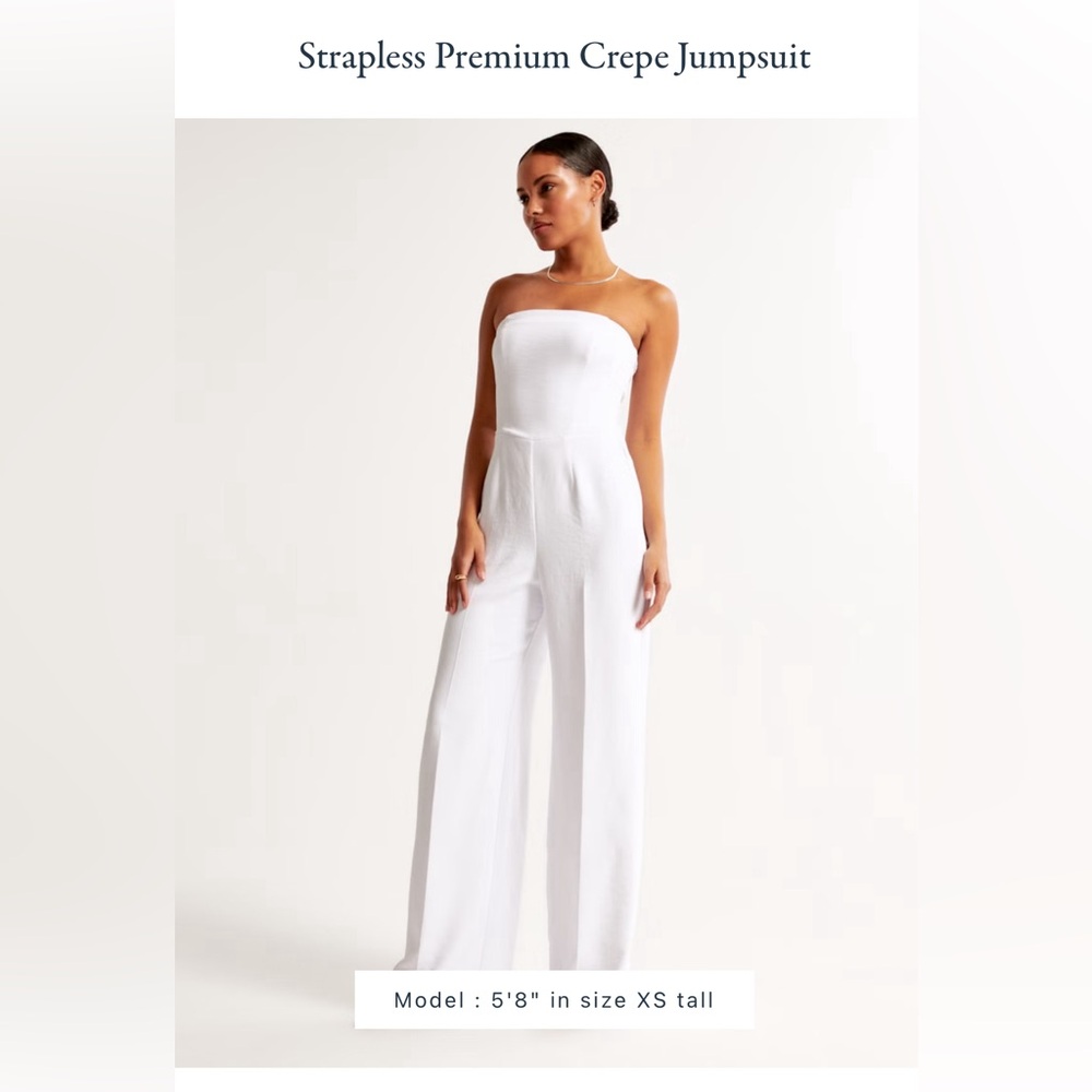 Abercrombie Strapless Crepe Jumpsuit